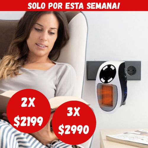 Calefactor Portátil | 500W con Control Remoto
